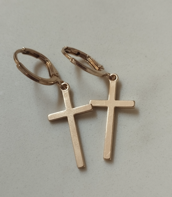Cross Dangling Earrings